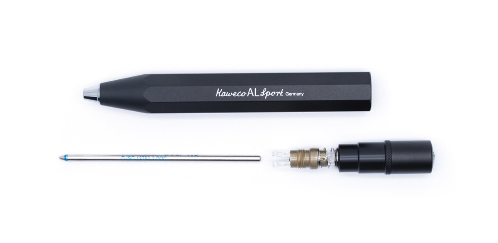 Шариковая ручка Kaweco AL Sport Matte Black (10000100) 1.0 мм, черный матовый корпус