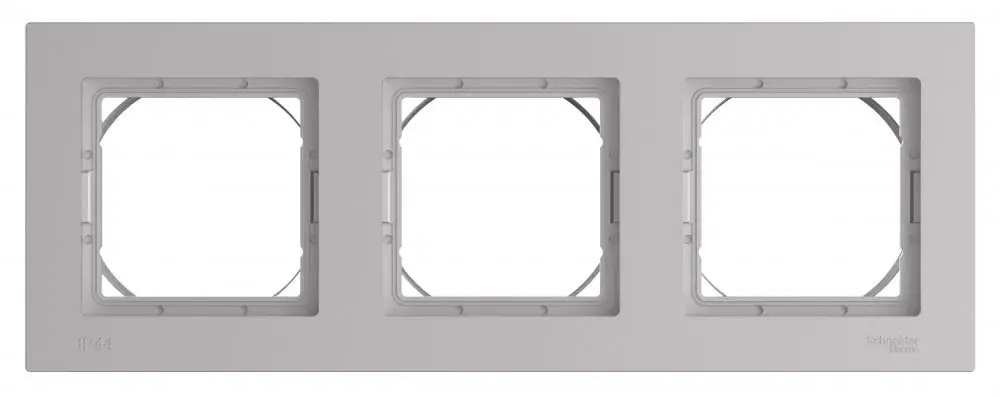 ATLASDESIGN AQUA 3-постовая РАМКА, IP44, АЛЮМИНИЙ
