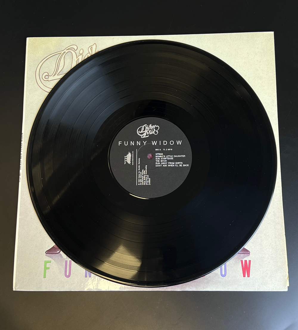 LP Dickey Med – Funny Widow / Дикий мёд. Блюз рок. Виниловая пластинка 12 дюймов. 1993 год.