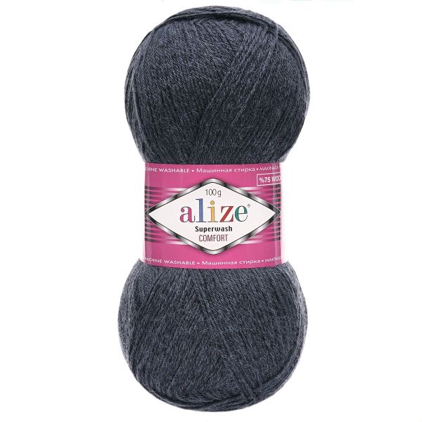 Пряжа Alize (Ализе) Superwash Comfort Socks / уп.5 мот. по 100 г, 420 м, 872 темно-синий