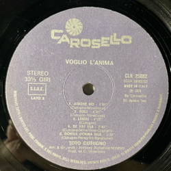 Винтажная виниловая пластинка LP Toto Cutugno Voglio L'Anima (Italy 1979)