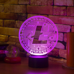 3Д-светильник "LiteCoin" (Лайткоин)
