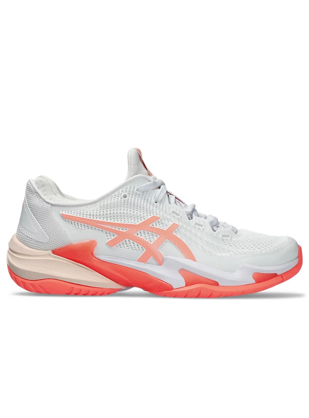 ASICS, COURT FF 3, WHITE/SUN CORAL, WOMEN, US 7 /EUR 38 /UK 5 /СМ 24