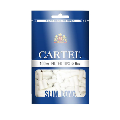 Фильтры для сигарет "Cartel" 6мм Slim Long 100шт