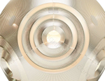 Pendant design lamp  Curve Ball by Tom Dixon (Silver)
