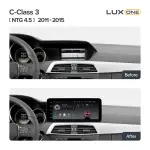 Магнитола для Mercedes Benz С W204 2011-2014 NTG 4.5 - Teyes LUX ONE ROUND монитор 12.3" 2K QLED на Android 10, Быстрая, CarPlay, 4G SIM-слот