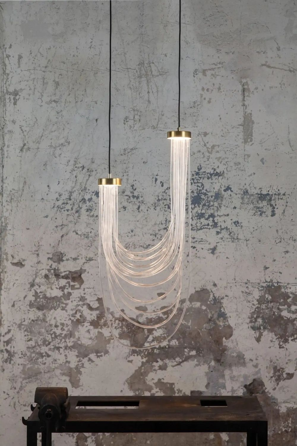 Pendant design lamp Double Cascade by Morghen Studio