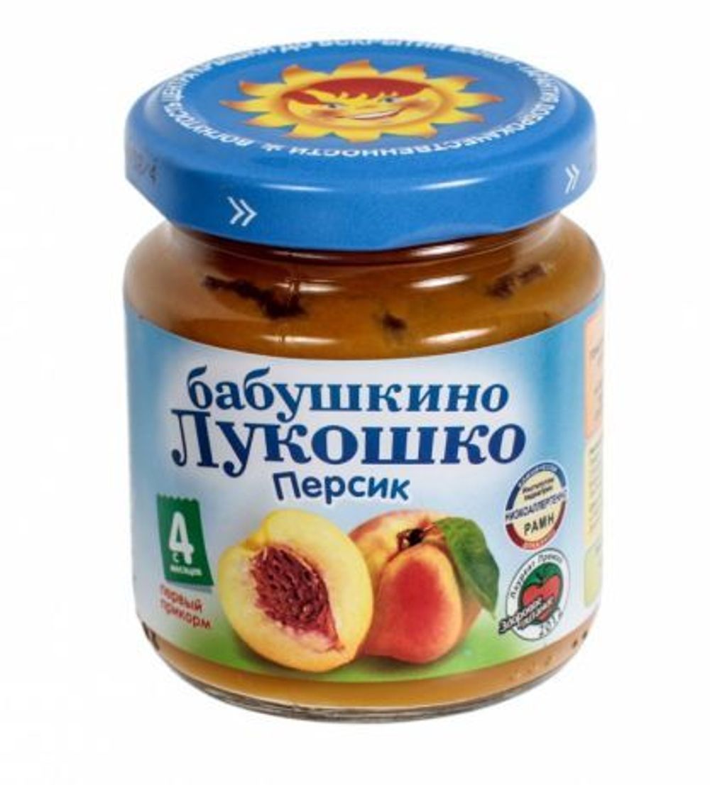 Пюре Бабушкино лукошко 100г Персик с 4мес