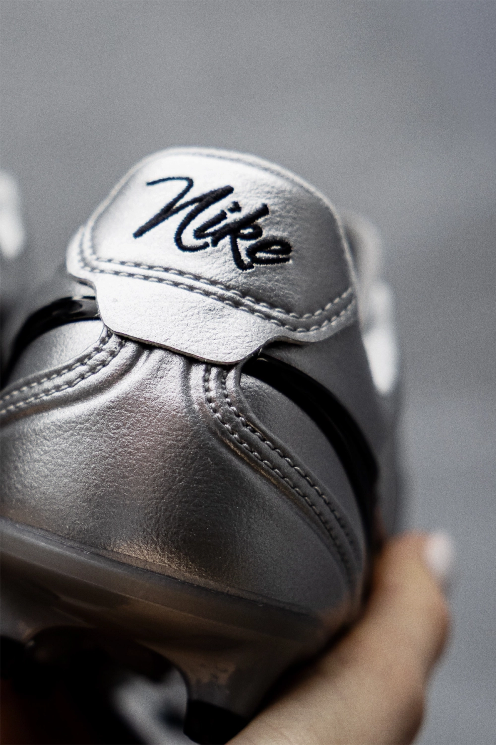 Бутсы Nike Tiempo Ligera Pro FG - серебряный