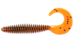 Слаги съедобные искусственные Lucky John ULTRAWORM Curly 3in (76.2 мм), цвет PA16, 7шт.