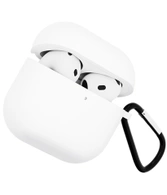 Чехол для Airpods 4 Gurdini силиконовый белый