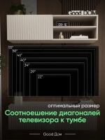 Подвесная тумба для ТВ-зоны ТВ-115-МДФ-12 (ВЕРХ)