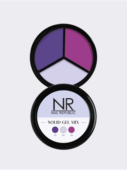 NR Solid Gel Mix Твердые гель-лаки Palette 4 (321, 331, 156), 3х5гр