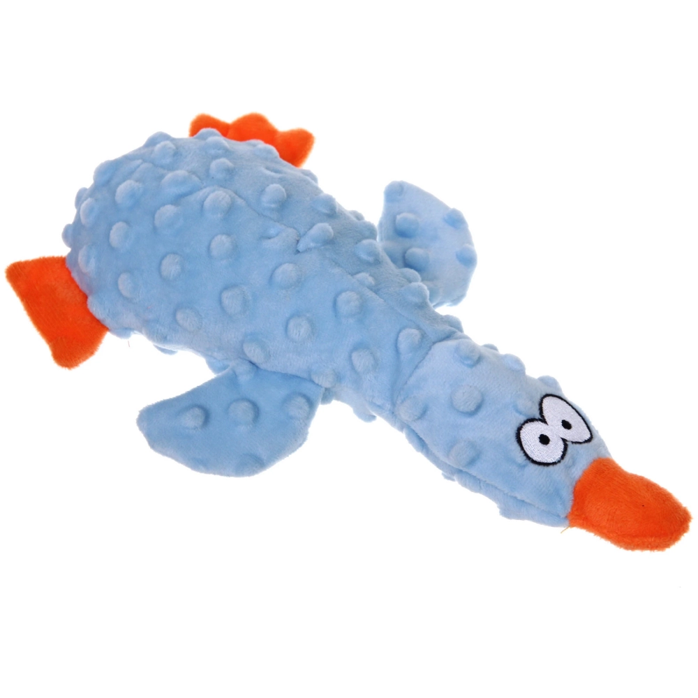 Игрушка для собак «ЗООГРАД», утка, 1 пищалка, шуршащий, 27*10*4см / 70гр (лейбл)