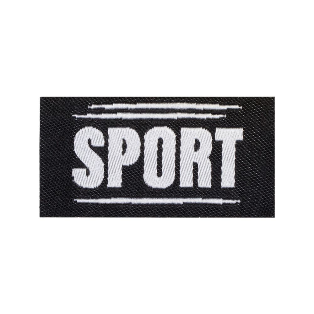 Нашивка полиэстер, 10 шт, 01-1 sport 2.2х4.3 см, Gamma HNP-1
