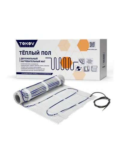 Комплект "Теплый пол" (мат) 150Вт/кв.м 12кв.м TOKOV ELECTRIC TKE-MAT150-1800-12