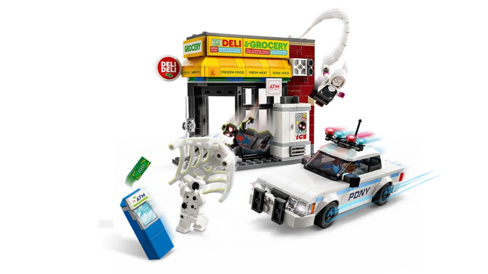 Конструктор LEGO Marvel 76311 Пародия на паука: Майлз Моралес против Спота