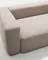 Трехместный диван Blok с правым шезлонгом, бежевая шениль, 300 см