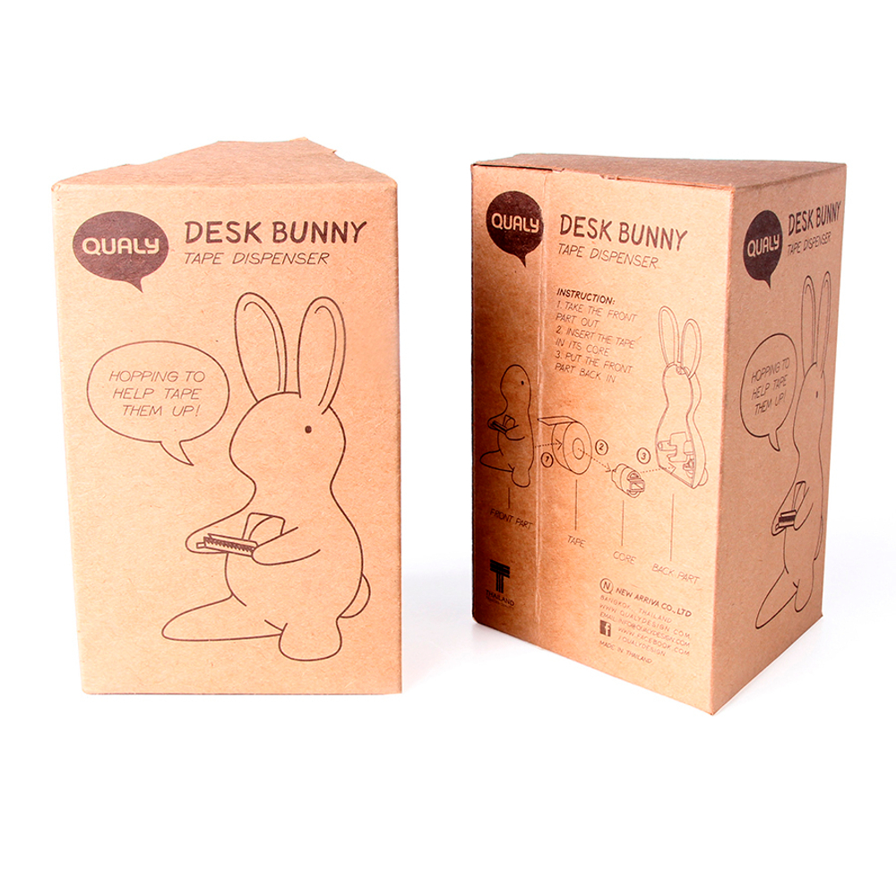 Диспенсер для скотча bunny, розовый