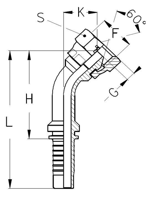 Фитинг DN 50 BSP (Г) 2 (45)