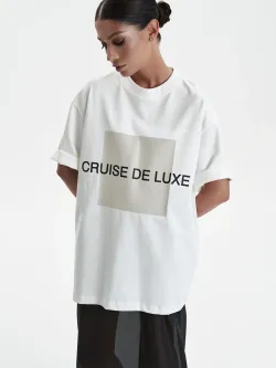Футболка «Cruise de luxe» с принтом