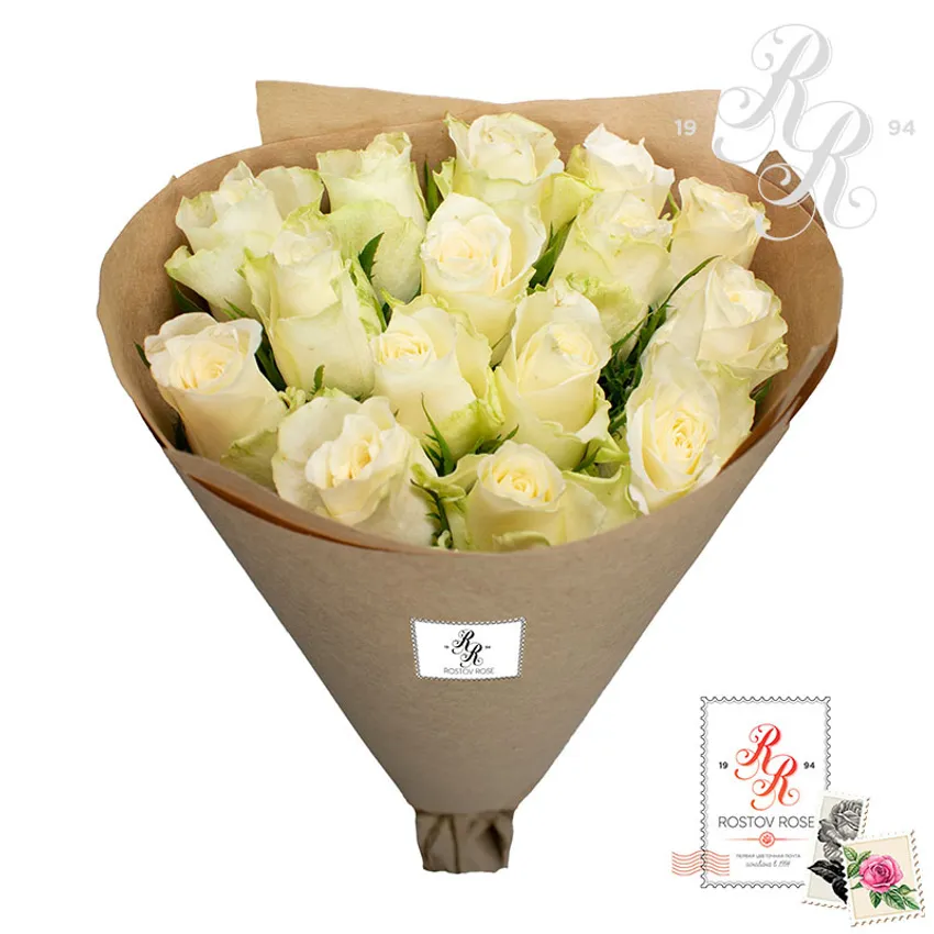 Роза Акито 15 шт. крафт