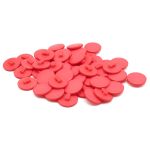 Пуговицы на ножке 28L=18 мм, пластик (Coral (коралловый)), NE68, 48 шт