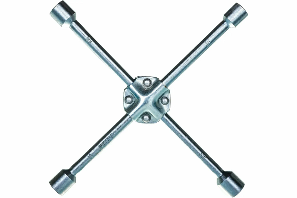 Ключ баллонный крест 17x19x21x22x1/2" усиленный