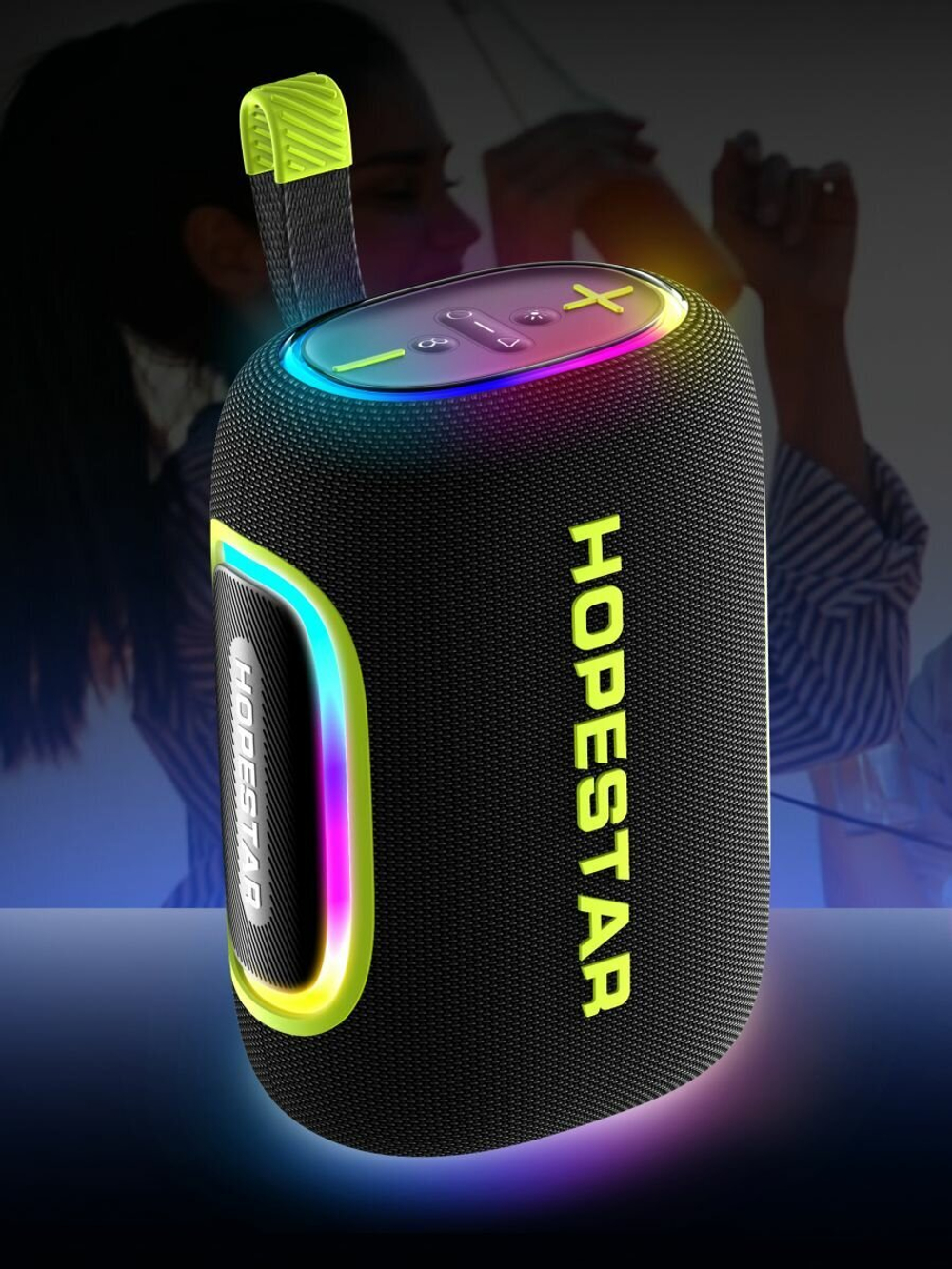 Портативная колонка Hopestar H58, 65Вт, серый