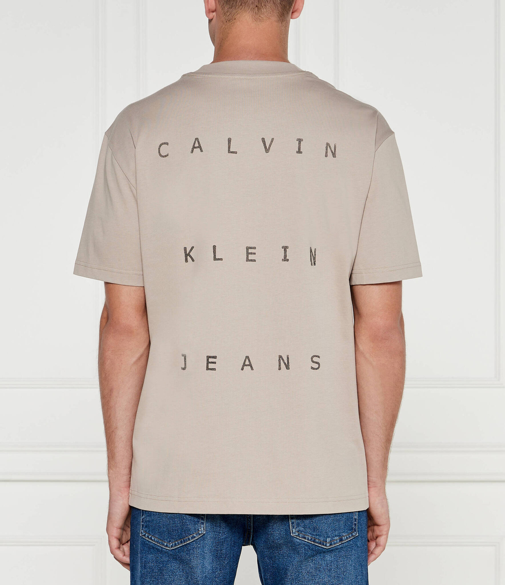Футболка CALVIN KLEIN JEANS - бежевый(J30J327316)