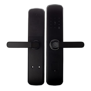 Ручки на планке электронные APECS Smart HPE-8001-BLM (TTlock,WiFi,FP) черный матовый