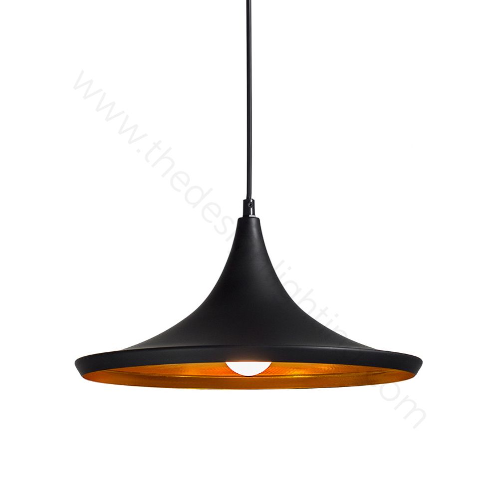 Pendant design lamp  Beat Light Wide by Tom Dixon (Black)