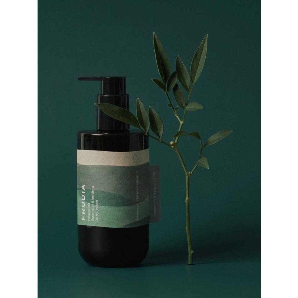 Frudia Гель для душа с маслом герани и бергамота - Re:proust essential blending body wash, 300мл