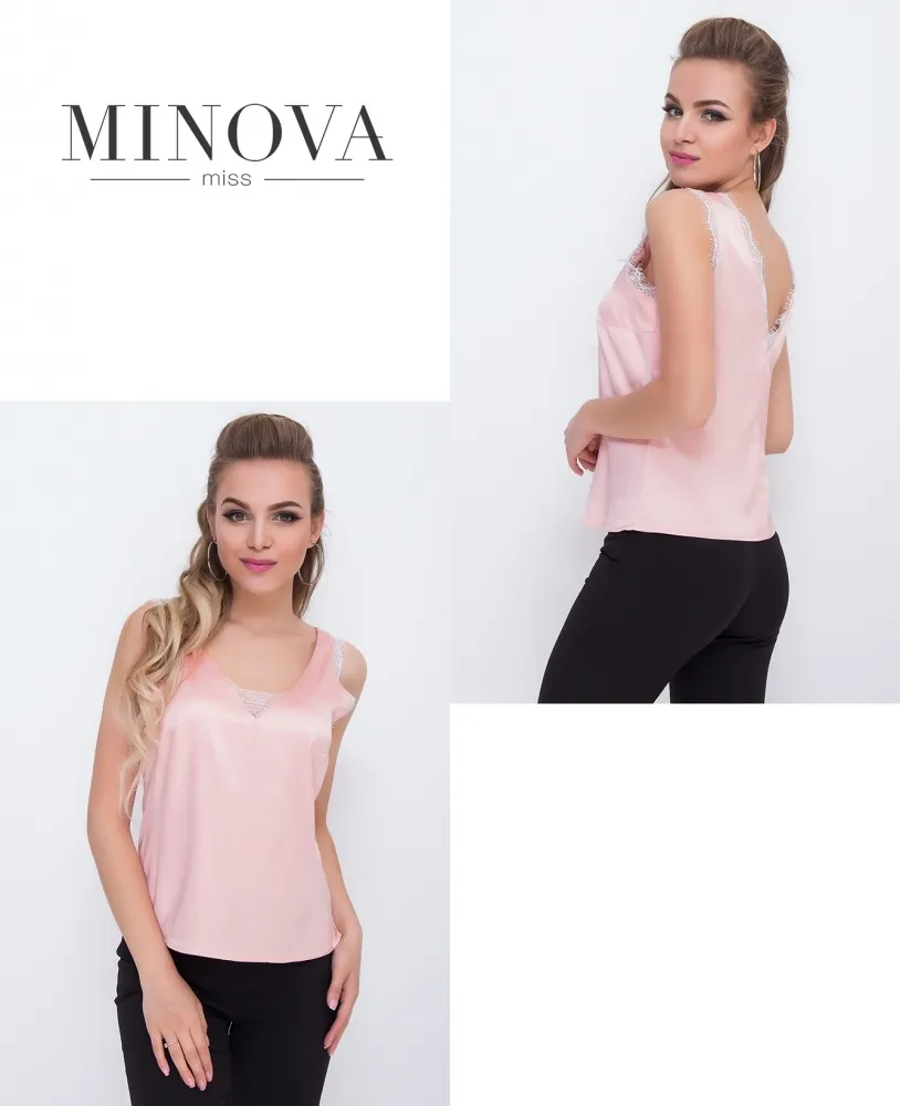 Блуза 1093-пудра Minova