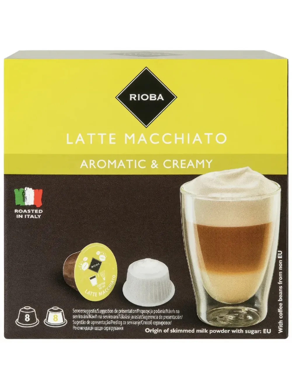 8ШТХ7Г+8ШТХ14Г КОФЕ RIOBA DOLCE GUSTO LATTE MACCIATO КАПСУЛ