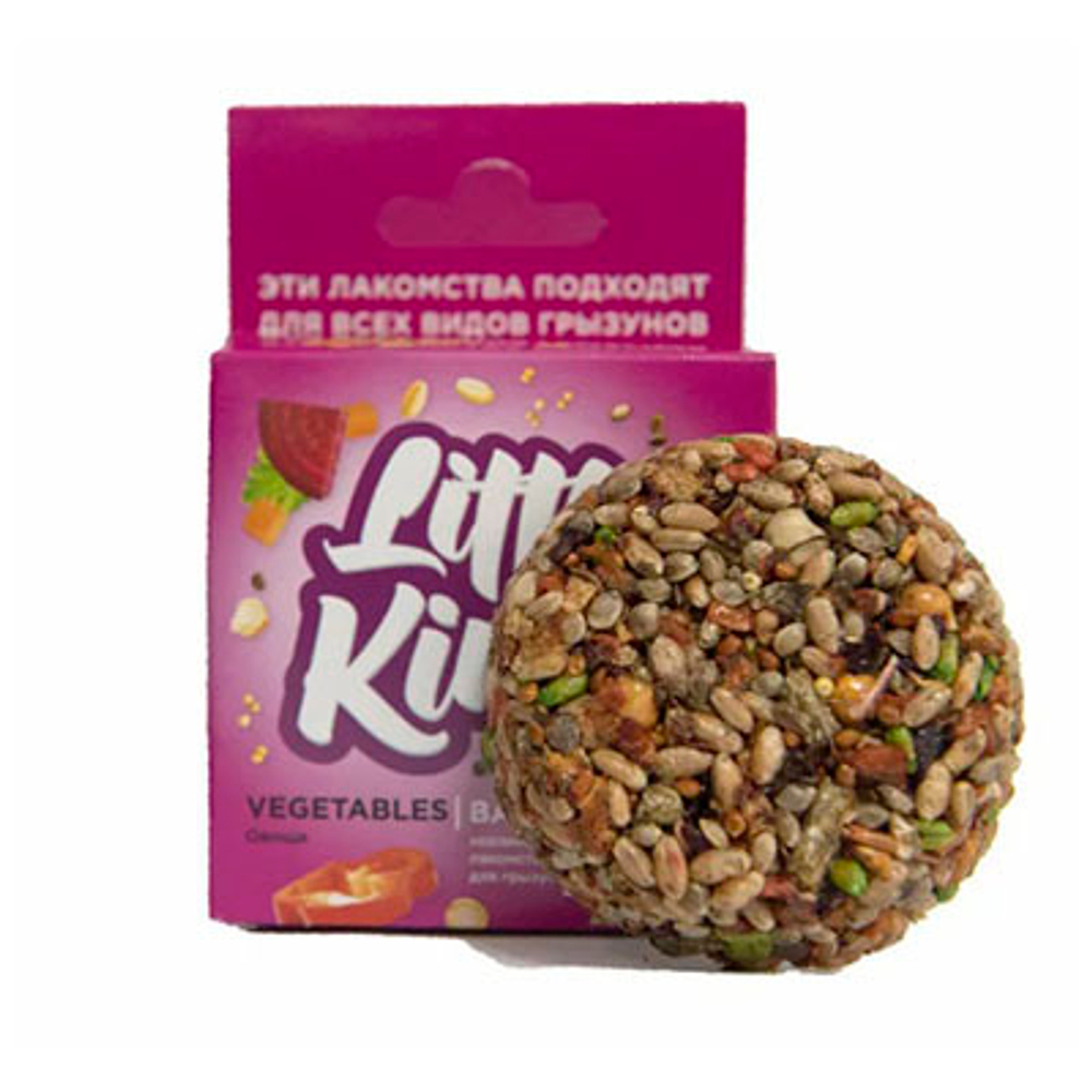 Smile King лакомство для грызунов корзинка овощная, 40г