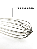 Венчик сталь нерж.; L=350/220мм; металлич., 16 спиц, CGPro 