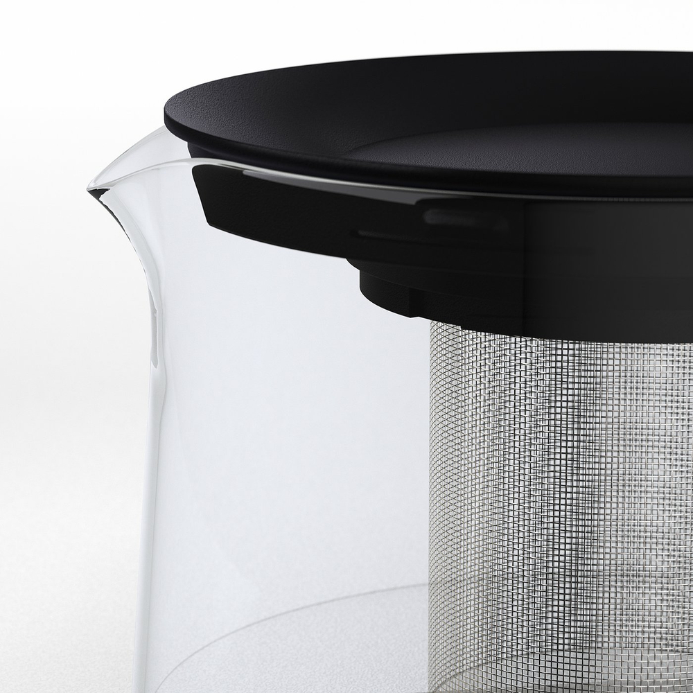 IKEA RIKLIG  (ИКЕА РИКЛИГ)  -  Чайник - стекло 0.6 л