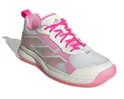 Женские теннисные кроссовки Adidas Avaflash - core white/silver metallic/lucid pink
