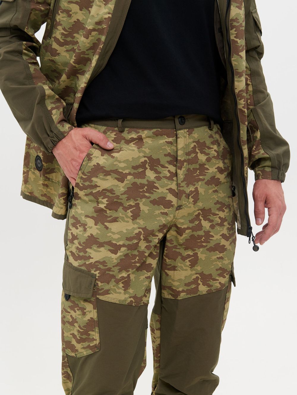 Костюм летний Горка-Люкс ткань Nylon Cotton Рип-Стоп цвет Хаки/MV-23