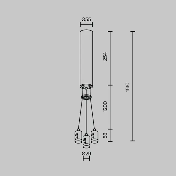 Подвесной комплект Accessories for tracks Flarity TRA154SW-BB-R-PT Maytoni