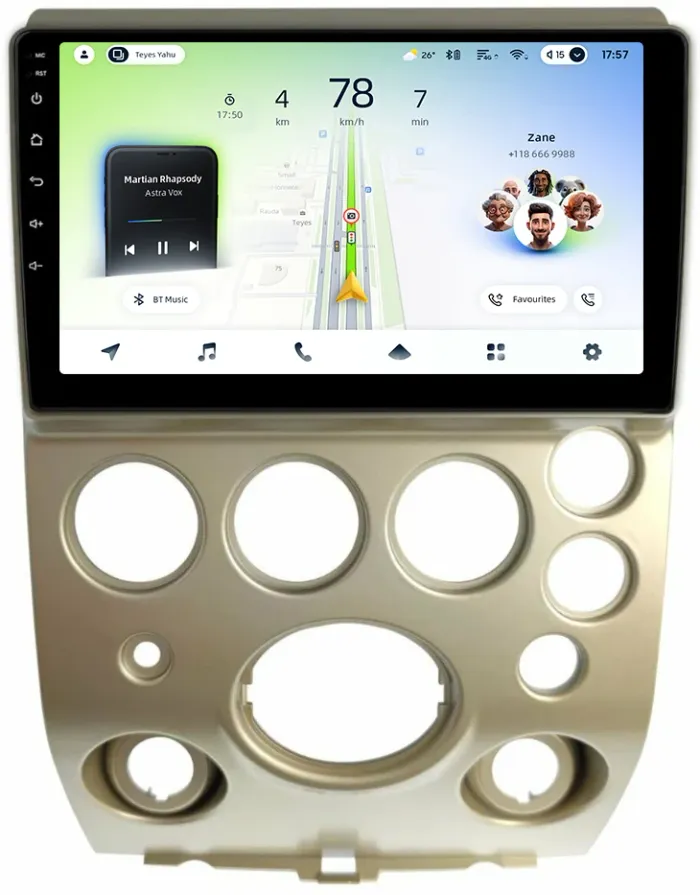 Магнитола для Infiniti QX56 JA60 2004-2007 (поддержка Bose) - Teyes CC4L-DTS монитор 9" IPS, Android 14, Быстрая, Snapdragon 662, CarPlay, 4G SIM-слот