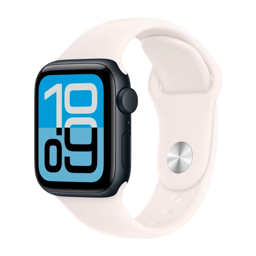 Умные часы Apple Watch SE 3 (2025) GPS, 40mm, Midnight Aluminium Case with Light Blush Sport Band, M/L