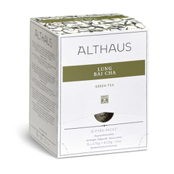 Чай зеленый Althaus Lung Bai Cha Pyra Pack в пирамидках, 15шт