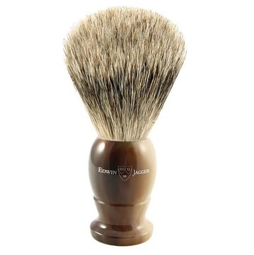 Помазок Edwin Jagger, темно-коричневый цвет, барсучий ворс, 1EJ872