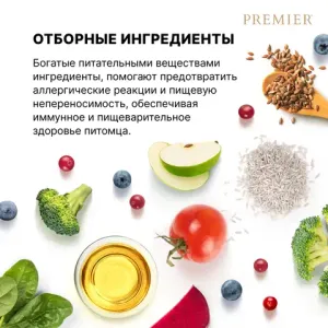 Сухой корм Premier Dog Lamb&Turkey Adult Mini для собак мелких пород из свежего мяса ягненка с индейкой