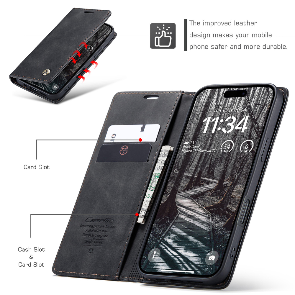 Чехол-книжка CaseMe Matte iPhone 17 Pro Max
