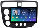Магнитола для Honda Civic 7 2001-2005 левый руль - Teyes CC2 PLUS монитор 9" QLED, Android 10, Быстрая, SIM-слот