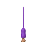 Фиолетовый тонкий стимулятор Nipple Vibrator - 23 см. (Цвет: фиолетовый)