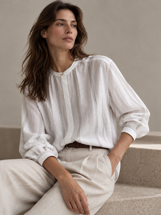 Льняная рубашка Loro Piana, S